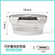 原始人便攜硅膠碗露營泡面必備用品戶外餐具可折疊旅行食品級飯盒 1000ml款圓形