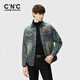 C'N'C【奢侈品男裝】CNC男裝春夏新款夾克外套棉經(jīng)典版型時尚外搭 藍(lán)色花版 52(180/96A)