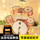 俏娃寶貝（QIAO WA BAO BEI）架子鼓兒童玩具初學(xué)小男孩1-3-6歲寶寶益智敲打鼓音樂(lè )器生日禮物2 粉2-8歲雙面耐敲落地鼓+鼓譜鼓貼+動(dòng)畫(huà)教程
