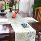 Ekelund 歐雅純棉提花桌旗美式綠色清新臺布歐式高檔奢華茶幾餐桌布藝 歐雅桌旗 桌旗35*180cm