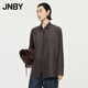 JNBY/江南布衣秋冬新品襯衫女薄款靜奢優(yōu)雅寬松長(zhǎng)袖H型5O7210690 206/深褐 M