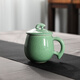 涵青堂青瓷茶杯家用可愛(ài)辦公杯龍泉陶瓷杯子哥窯開(kāi)片帶蓋小容量水杯 哥窯梅子青無(wú)禮盒