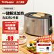 Tenfly多士爐烤面包機(jī)不銹鋼雙片吐司機(jī)家用臺(tái)式烤面包機(jī)商用雙片多士爐觸控款 一鍵解凍 旋鈕操控 送實(shí)用2件套