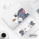 伊莫圖（emotal）適用于蘋(píng)果macbookair13.6保護套M1保護殼16硅膠鍵盤(pán)膜m2電腦mac筆記本14pro貼紙ins配件防摔全包 貓抓老鼠(透彩)鏤空殼+同色鍵盤(pán)膜 2025新款（M4）