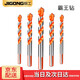 際工霸王鉆合金三角鉆頭陶瓷瓷磚水泥金屬鐵板多功能三角柄手電鉆鉆頭 塑料盒套裝5只（6 6 8 10 12MM）