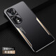 譽(yù)皮匠 適用于榮耀90pro手機殼金屬背板HONOR 90鏡頭全包防摔保護套男女款 榮耀90pro【黑金】