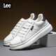 Lee男鞋小白鞋休閑板鞋百搭厚底低幫運動(dòng)休閑鞋子 【印花款】黑色 42