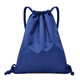 布簡(jiǎn)單 定制LOGO束口袋抽繩防水小背包折疊收納袋男女旅行運動(dòng)拉繩雙肩包 寶藍色