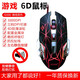 DCOMA競(jìng)技游戲鼠標(biāo)USB靜音鼠電競(jìng)吃雞辦公家用臺(tái)式機(jī)筆記本發(fā)光有線電競(jìng)游戲絕地吃雞機(jī)械鼠標(biāo) G500星辰黑有線鼠標(biāo)（靜音版）