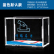 雨博會(huì )展亞克力拼裝折疊便攜請賜名片盒商務(wù)展會(huì )名片收集盒前臺大容量透明桌面名片卡片收納投遞盒 升級款拼裝名片盒默認藍