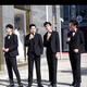 租伴郎服西裝四件套春秋冬新郎結婚禮服畢業(yè)面試正裝合唱男士西服 租/黑外套+西褲+馬甲+襯衫+領(lǐng)結 2XL