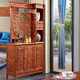 皇印 紅木家具非洲花梨（學(xué)名：刺猬紫檀） 間廳柜實(shí)木酒柜玄關(guān)餐廳客廳會(huì )所家具2615 間廳柜1.08米