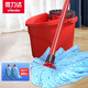 微力達老式拖把家用一拖凈免手洗傳統擰水無(wú)紡布吸水地擦威力墩布地拖布 一桿兩頭一桶