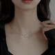 曉夢(mèng)純銀項(xiàng)鏈女感輕奢2025新款小眾設(shè)計(jì)鎖骨鏈項(xiàng)鏈閨蜜生日禮物送女友 我和你項(xiàng)鏈