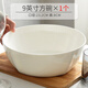 晟普（shengpu） 唐山骨瓷碗大號家用大飯碗泡面碗陶瓷餐具大碗湯碗面碗沙拉碗 9英寸方碗(直徑23.2cm 高8cm)