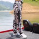 蜥甲龍 釣魚(yú)褲夏速干彈力運動(dòng)褲男女快干褲透氣徒步褲寬松收腳冰絲防曬褲 迷彩冰絲褲 4XL