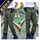 FGHGF男褲工作服勞保耐磨干活機(jī)修多口袋男士長(zhǎng)褲子直筒青年耐臟春秋土 軍綠色四兜褲(秋季款) 175（2尺5-2尺7）