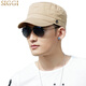 Siggi 帽子男春夏平頂帽時(shí)尚太陽(yáng)帽戶(hù)外遮陽(yáng)帽棒球帽鴨舌帽 卡其色 均碼 約58CM