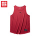 超級安踏速干背心男士安踏速干無(wú)袖坎肩健身籃球運動(dòng)T恤上衣男152441104U 紅辣椒-2 XL /男180