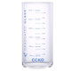 CCKO 家用兒童牛奶杯帶刻度喝奶杯玻璃杯量杯水杯酸奶杯沖奶粉早餐杯 330ml高硼硅玻度水杯（藍色）