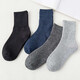文科生厚襪子男冬季保暖長(cháng)襪加絨加厚毛圈毛巾襪抗寒棉襪男士中筒襪 高橡筋加厚男襪4雙 均碼