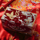 錦貝傳說 首飾盒螺鈿漆器結(jié)婚禮物生日情人節(jié)嫁妝盒子項鏈手鐲飾品收納盒 B-046龍鳳呈祥對開 【成雙成對】