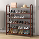 樂(lè )活時(shí)光楠竹鞋架門(mén)口多層家用鞋子收納架宿舍簡(jiǎn)易平板防塵多功能鞋架子 茶色6層80cm【可放24雙鞋】