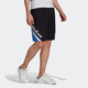阿迪達(dá)斯Adidas阿迪達(dá)斯官網(wǎng)三葉草男裝夏季運(yùn)動(dòng)短褲HA4739 黑色 S 