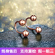 帝普18k金耳釘 彩金耳環(huán)耳墜女彩金耳扣簡(jiǎn)約耳骨釘玫瑰金耳釘免摘耳飾 18k玫瑰金光珠雙頭球直款一對 18k玫瑰金材質(zhì) 假一賠三