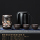 紫砂龍鳳遇熱變色旅行茶具一壺六杯戶(hù)外便攜收納包高顏值LOGO禮品 變色快客杯（祥龍）套裝