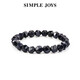 SIMPLE JOYS星空藍砂石情侶手串多邊形手鏈小眾個(gè)性國潮送禮女友禮物 藍砂石手串（男款17cm）