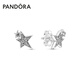 潘多拉（PANDORA）閃耀不對稱星星耳釘拋光925銀時尚百搭教師節(jié)禮物 閃耀不對稱星星耳釘 均碼