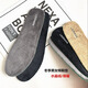 水晶絨保暖防凍棉減震舒適透氣薄款短絨皮鞋板鞋運動(dòng)鞋雪地靴鞋墊 男款灰色圓頭兩雙裝 40碼