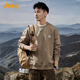 JEEP2025春季圓領(lǐng)衛(wèi)衣男士寬松衛(wèi)衣外套休閑運(yùn)動(dòng)上衣服男士潮牌