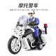 林達(dá)大號(hào)慣性仿真摩托警車男孩寶寶燈光音樂故事玩具車摩托警車 會(huì)講故事的警察摩托車8027