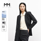 麥檬MM麥檬秋冬百搭通勤職業(yè)西服小個(gè)子休閑條紋西裝外套女599C210141 深藏青西裝599C210141-1 M
