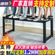 奉澤鐵藝桌腿支架巖板桌架底座餐桌腿鐵架架子書(shū)桌桌子腿金屬桌腳定制 120*60*71.5 升級加固型 標配