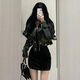 矜持范美式復(fù)古短款牛仔外套女春秋季2025新款小個(gè)子感百搭?yuàn)A克上衣 藍(lán)色牛仔短外套 S