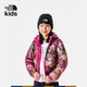 THE NORTH FACE 北面童裝兩面穿羽絨服女童保暖鵝絨|84N6 WUG/粉色 170cm XXL（170/84）