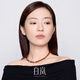 白嵐琥珀間珠項鏈女925銀鎖骨鏈小眾設計氣質(zhì)感本命年生日禮物送老婆 琥珀&925銀