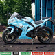 車(chē)蘭達摩托車(chē)跑車(chē)新款公路賽雙缸水冷400c發(fā)動(dòng)機可上牌川崎越野機車(chē)忍者 網(wǎng)紅藍忍者 250cc不可上牌(裸車(chē))