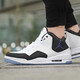 耐克（NIKE）男鞋春季新款運動鞋AIR FLIGHT 89氣墊休閑鞋AJ4兄弟款實戰(zhàn)籃球鞋 AR1000-104/AJ小藤原浩黑白 43