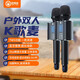 屁顛蟲(chóng)（Hifier） G20話(huà)筒音響一體麥克風(fēng)無(wú)線(xiàn)全民K歌唱歌手機直播聲卡套裝電視家庭KTV帶U段 G20雙麥版