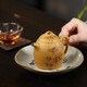 藏壺天下【七夕禮物】宜興紫砂壺純手工名家刻繪功夫茶具原礦金黃段泥家用 秦權(quán)