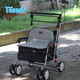 TacaoF日本特高步老人購物車買菜手推車可坐可折疊SIMD02助步車Tacaof T-301W