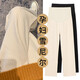 優(yōu)美珍（YOUMEIZHEN）日本孕婦褲子秋季外穿闊腿褲春秋大碼薄款長(cháng)褲休閑褲秋冬孕婦秋裝 杏色（春秋款） M