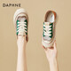 達芙妮（DAPHNE）休閑鞋女夏季2026新款透氣原宿風(fēng)旅游學(xué)生女生平底板鞋 綠色 35 標準嗎
