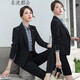 名流都會(huì )職業(yè)裝女裝氣質(zhì)面試女士正裝商務(wù)工作服小西裝女商務(wù)正裝 黑色西裝+褲子+裙子 L（100-110斤）