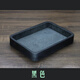 真皮托盤珠寶看貨盤手鐲戒指項(xiàng)鏈?zhǔn)罪椪故颈P玄關(guān)鑰匙盤桌面收納盒 黑色