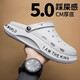 回力洞洞洞鞋男夏季外穿2026新款開(kāi)車(chē)透氣男士涼鞋防滑沙灘戶(hù)外包頭拖鞋 白色 41 (41-42)